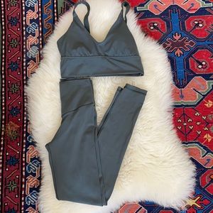 Aerie Sage Green Workout Set
